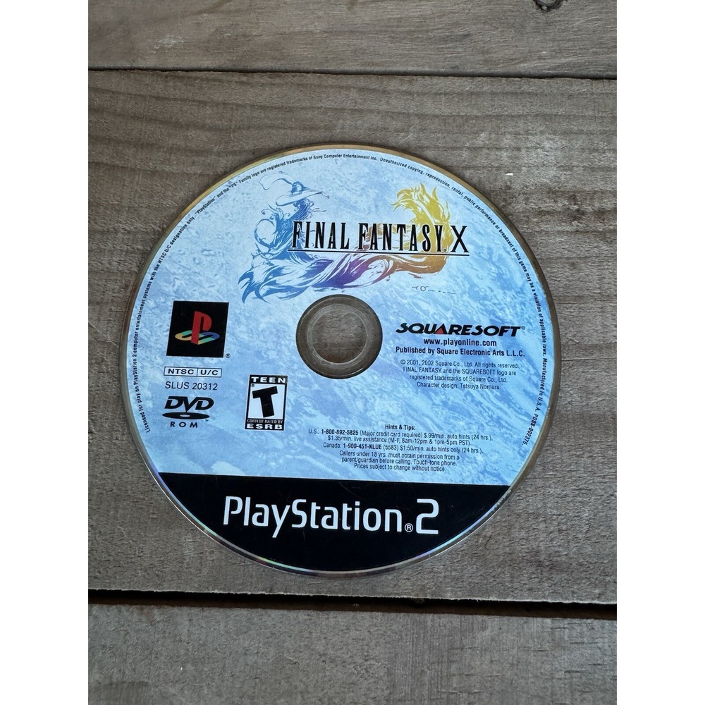 Final Fantasy X - PS2 - DISC ONLY  Play Station‎ 2 2001